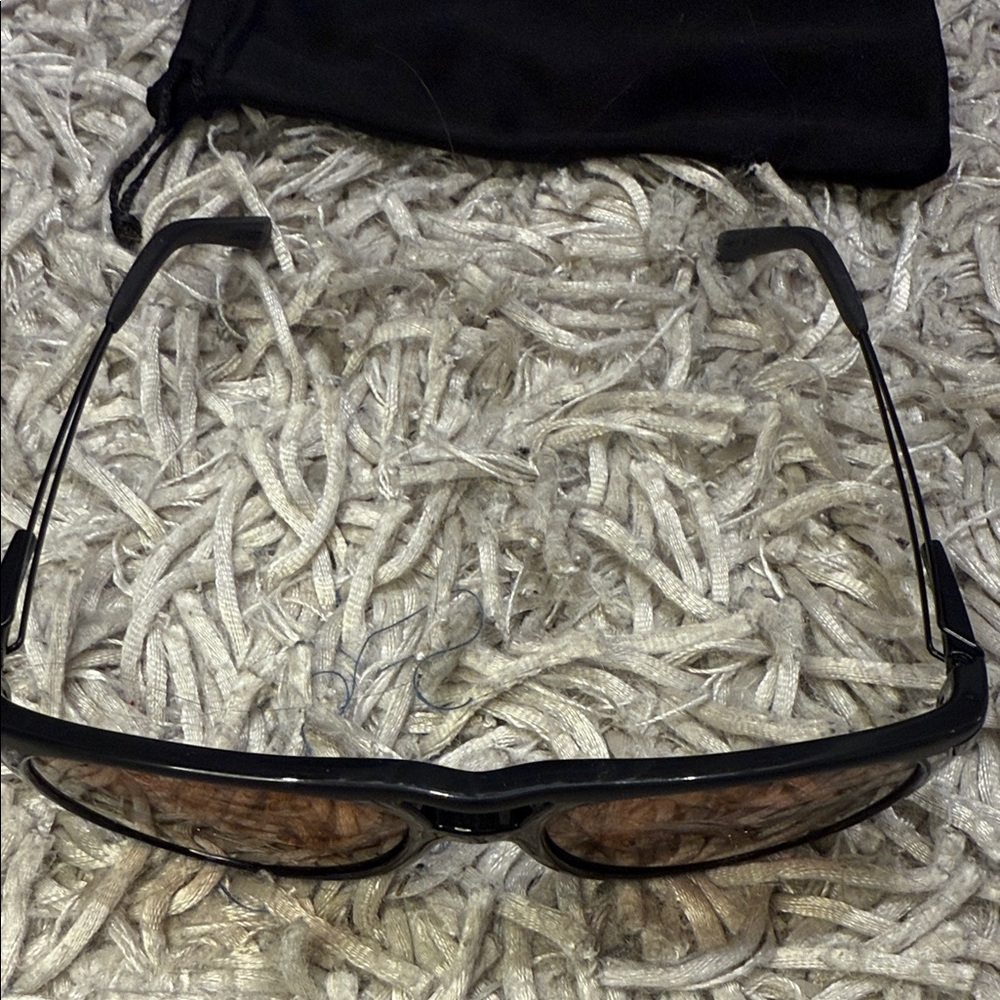 Serengetti Black Sunglasses with Brown Lenses Made in Italy - Picture 2 of 10